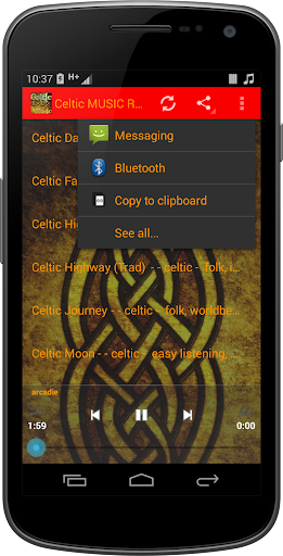 Celtic MUSIC Radio Screen 3