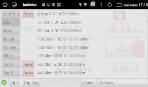 HobDrive OBD2 ELM327, car diagnostics, trip comp screenshot 5