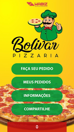 Android application Pizzaria Bolívar screenshort