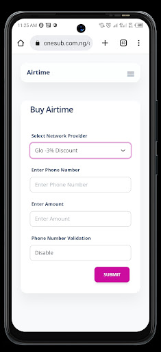Onesub - Cheap Data | Airtime Screen 2