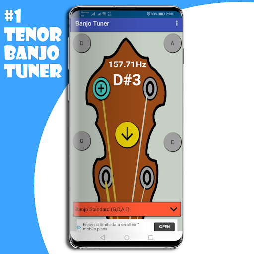 Android application Tenor Banjo Tuner screenshort