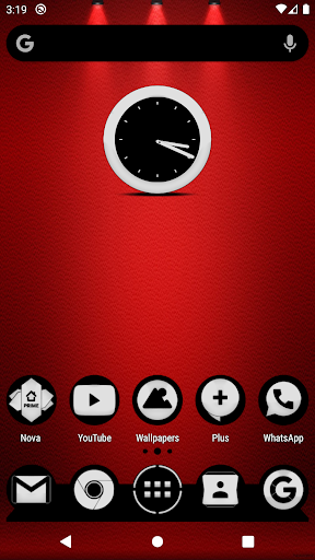 Android application Oreo White Icon Pack screenshort