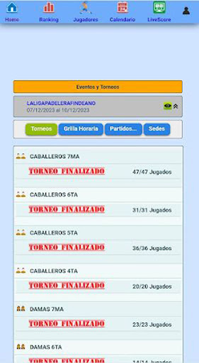 La Liga Padelera Screen 2