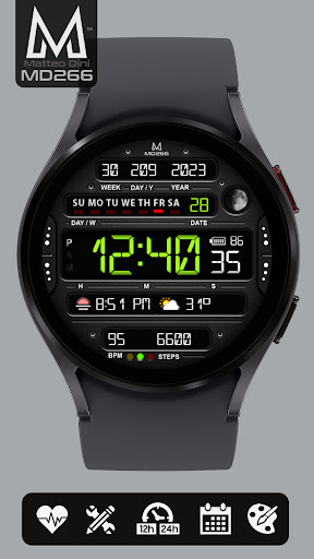 MD266 Classic Watch Face screenshot 3