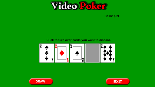 Android application Video Poker Game screenshort