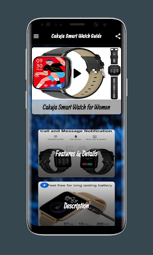 Cakuja Smart Watch Guide