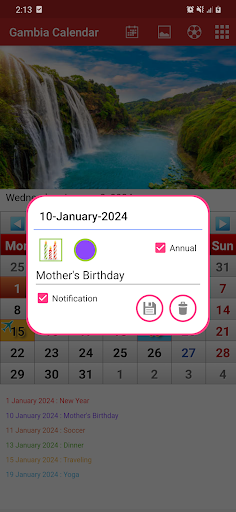 Gambia Calendar 2024 Screen 2