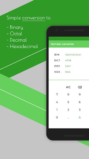 Android application Number converter screenshort