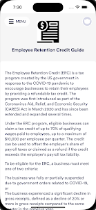 Employee Retention Credit Info
