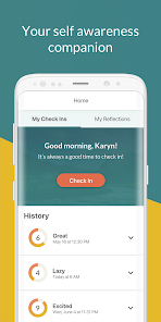 Captura de Pantalla 1 CheckingIn: for Self Awareness android