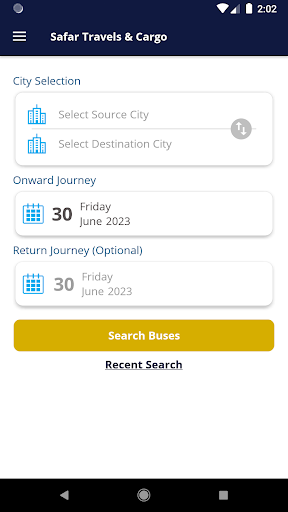 Safar Travels & Cargo Screen 2