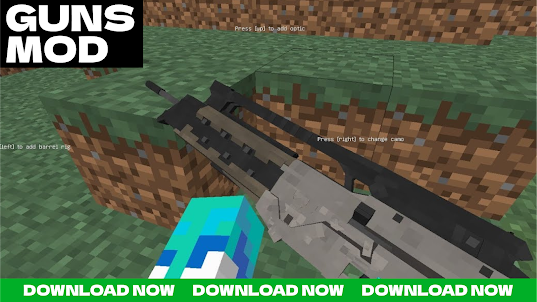 Weapons mod for minecraft