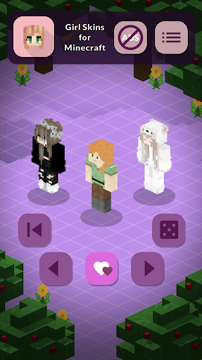 Android application Girl Skins for Minecraft screenshort
