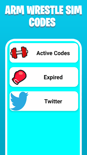 Android application Arm Wrestle Simulator Codes screenshort