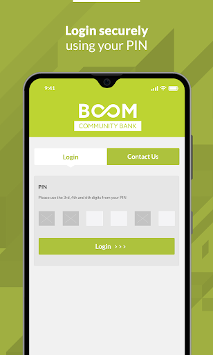 Android application BOOM Community Bank screenshort