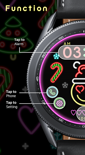 Happy Chrsitams Neon Emoji_Wat Screen 2