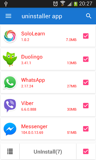 uninstaller app Screen 2