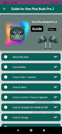 Guide for One Plus Buds Pro 2