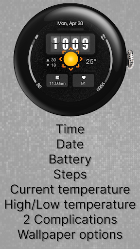 Digital Watchface M19 Screenshot 2 - AppWisp.com