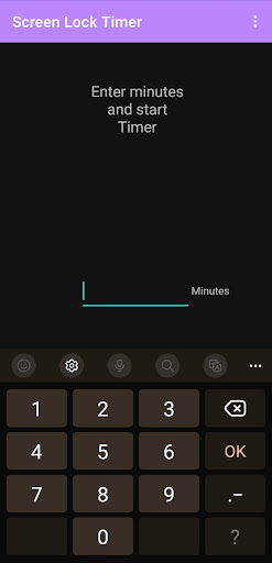 Screen Lock Timer Screen 2