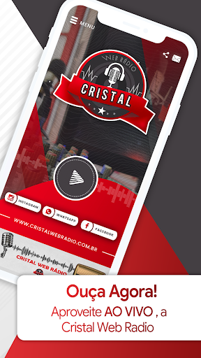 Android application Cristal Web Rádio screenshort