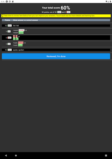 English irregular verbs