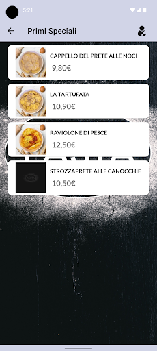 Pasta e Delivery Screen 3