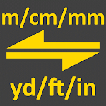 m, cm, mm to yard, feet, inch converter tool Apk