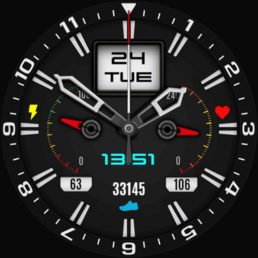 Clean Analog Neu Watch Face Download on Windows