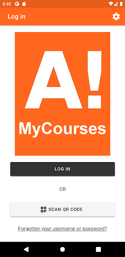 Android application Aalto MyCourses screenshort
