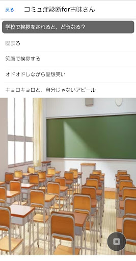 コミュ症診断 for 古味さんはコミュ症です