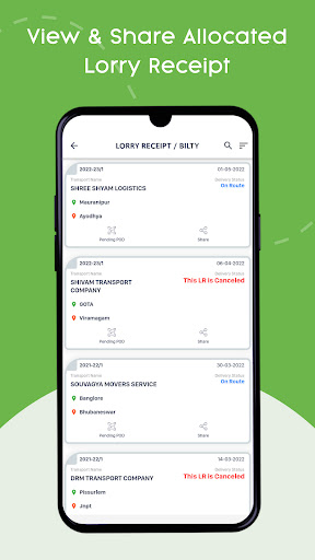 OnlineLR for Drivers Screen 2