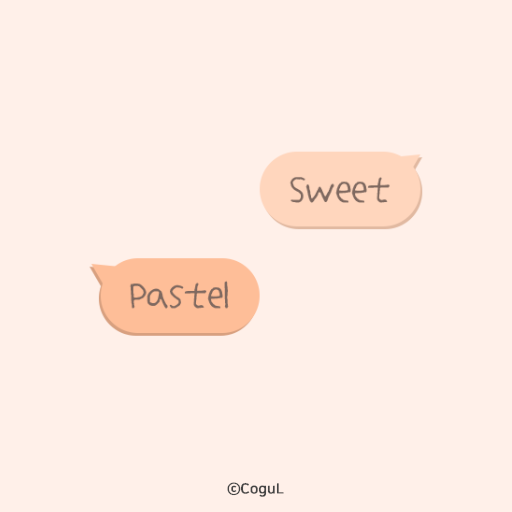카카오톡 테마 - 달콤 파스텔_피치퍼즈 (카톡테마) logo