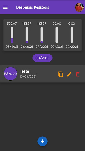 Despesas Pessoais Screen 2