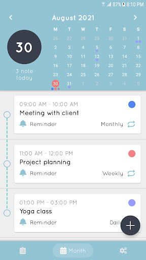 Daily Planner Screen 2