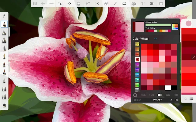 SketchBook is another popular mobile application that offers a range of drawing tools