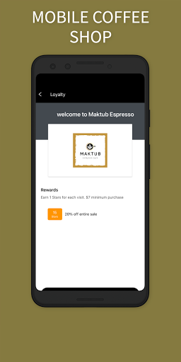 Android application Maktub Espresso screenshort