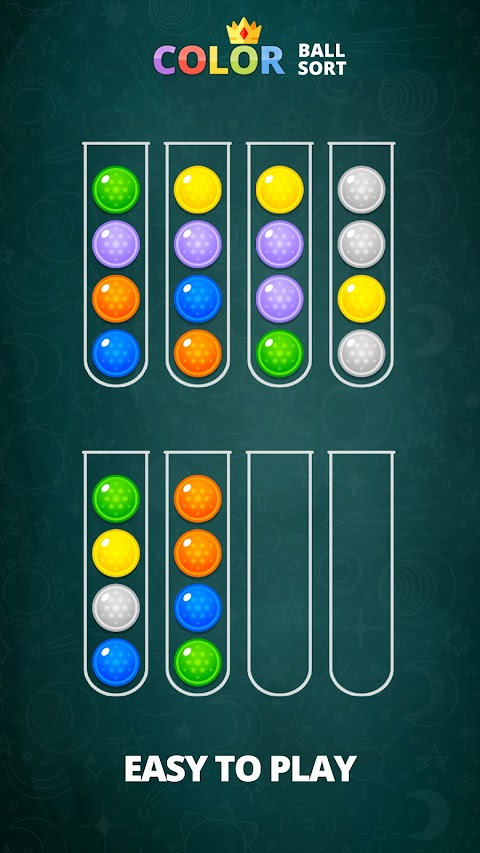 カラーボールソート - パズルゲームの並べ替えのおすすめ画像5