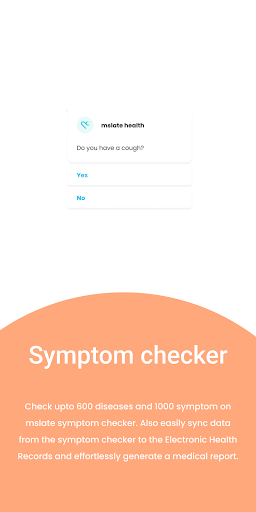 Android application mslate EHR screenshort