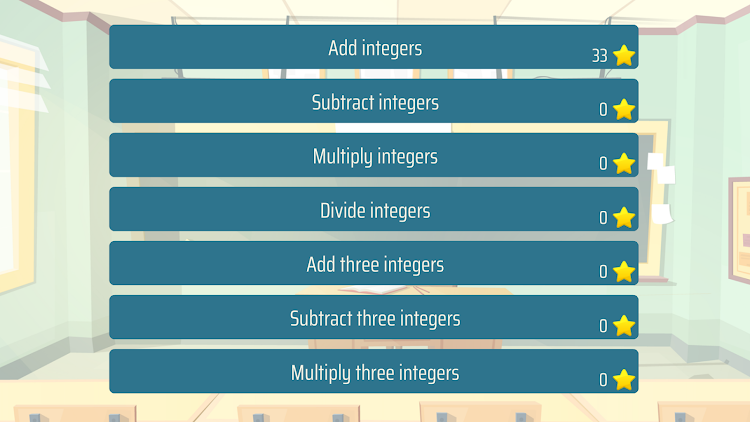 Operations with integers - 8.0.0 - (Android)
