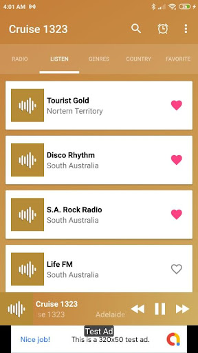 cruise 1323 radio AU Screen 2