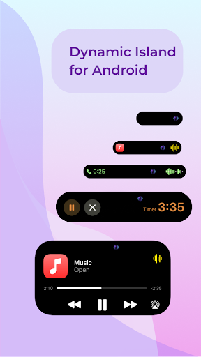Android application Dynamic Island - IOS 16 Notch screenshort