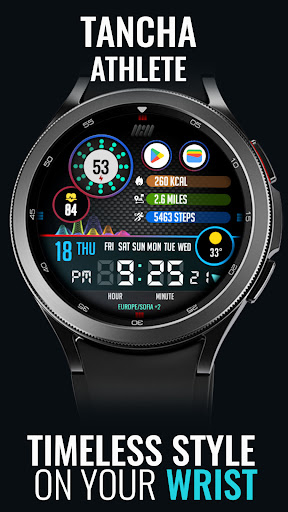 Android application Tancha Athlete Watch Face screenshort