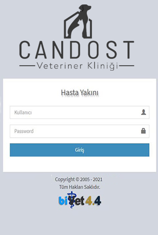 Android application Candost Veteriner Kliniği screenshort