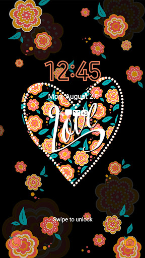 Android application 4K Wallpaper HD - Heart Flower screenshort