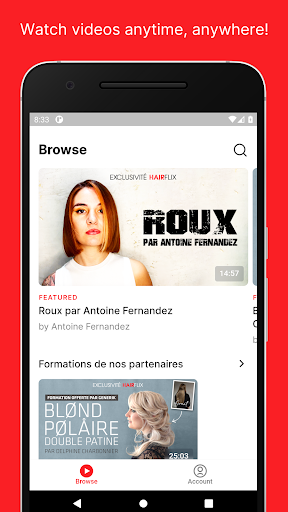 Android application HAIRFLIX screenshort