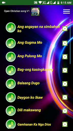Android application Cebuano Christian Songs v2 screenshort
