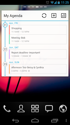 GO Calendar Widget Screenshot 2 - AppWisp.com