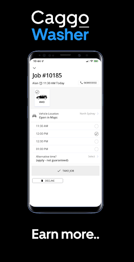 Android application Caggo Washer screenshort