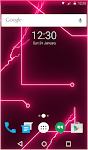 screenshot of Pink Neon Keyboard & Wallpaper